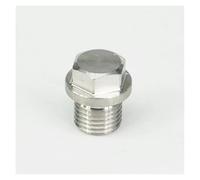 M8x1mm Male 304 Stainless Steel Countersunk End With Flange Hex Head Socket Pipe Fitting