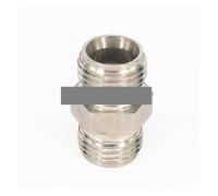 M8x1mm Metric Male to M8x1mm Metric Male Threaded 304 Stainless Steel Pipe Fitting Connector Adapter Max Pressure 2.5 Mpa