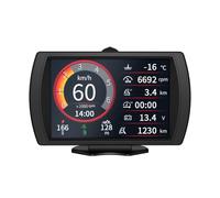 M90 - Medidor de inclinación para automóvil OBD-II y GPS, pantalla de doble modo HUD para coche, multifunción, cuentakilómetros, datos de inclinación del vehículo, brillo ajustable para todos los