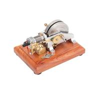 M96 - Mini motor de gas horizontal de 4 tiempos Hit & Miss - Motor de combustión interna refrigerado por aire de un solo cilindro de 2.3 CC con base de madera