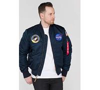 ALPHA INDUSTRIES 166107-7-S Chaqueta bomber, Hombre, Azul (Rep.Blue 7), Small (Tamaño del fabricante: S)