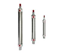 MA 16/20/25/32/40mm Stainless Steel 25-500mm Stroke Double Acting Mini Pneumatic Air Cylinder(Stroke 125,MA25)