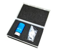 MA-56 - Base de antena de onda corta, rosca M10 para mástil de 5,6 m, aleación de aluminio anodizado 6061, ligera de 152 g, compatible con varillas roscadas M10, negro/azul/rojo