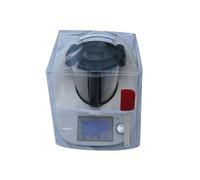 Ma Belle Housse - Funda de protección para Thermomix TM5/TM31 transparente sin Varoma sesgo blanco