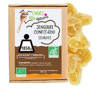 MA bio-épicerie - Jengibre Confitado Ecológico en Cubitos 1850 g - Jengibre Deshidratado a Granel sin Conservantes - Formato Familiar para Cocina y Repostería