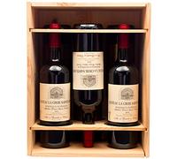 Ma Botella - Caja de madera con cremallera capacidad 6 botellas de burdeos, burdeos o champán 75 unidad