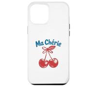 Ma Chérie French Cherry Fruit Romantic Cute Carcasa para iPhone 12 Pro MAX