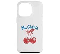 Ma Chérie French Cherry Fruit Romantic Cute Carcasa para iPhone 13 Pro