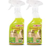 MA-FRA HN059 Mafra, Cuidado de la piel 3 en 1, limpia, hidrata y protege las superficies interiores del coche, con aloe vera y cera natural, evita la formación de arrugas o grietas, tamaño 500 ml