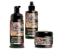 MA-FRA Kit 3 en 1 CHRAME Cuidado del Cuero - Limpieza, hidratación y nutrición Coche de cuero