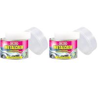 Ma-Fra Metalcrem, Crema abrillantadora para carrocerías metálicas, Rica en Ceras sintéticas, CREA una película Protectora, restaura el Color Original de la Pintura, tamaño 250ml (Paquete de 2)