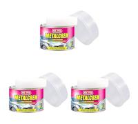 Ma-Fra Metalcrem, Crema abrillantadora para carrocerías metálicas, Rica en Ceras sintéticas, CREA una película Protectora, restaura el Color Original de la Pintura, tamaño 250ml (Paquete de 3)