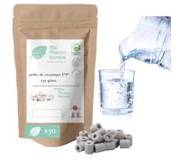 Ma Maison Durable | X30 Perlas de Cerámica EM® Grises | Filtro Purificador 100% Natural Agua del Grifo| Bolas de Filtración Natural Cloro Calcáreo| Para Jarra Jarra Botella Fuente Hervidor