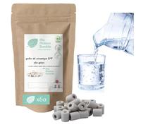 Ma Maison Durable | X60 Perlas de Cerámica EM® Grises | Filtro Purificador 100% Natural Agua del Grifo| Bolas de filtración natural Cloro Calcáreo| Para Jarra Jarra Botella Fuente Hervidor