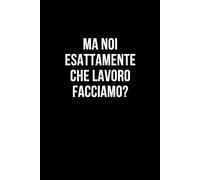 Ma noi esattamente che lavoro facciamo?: Taccuino per appunti. Quaderno divertente per un collega, amico, amica. Umorismo da ufficio.