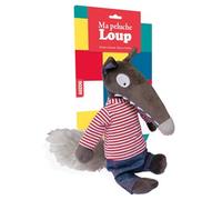 Ma Peluche Loup Habillee - Mariniere Et Jean