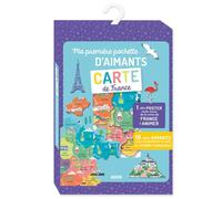 MA POCHETTE D'AIMANTS - CARTE DE FRANCE: Avec 18 grands aimants et 1 poster
