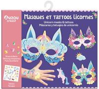 Auzou Toys MA POCHETTE D'ARTISTE - MASQUES ET Tattoos LICORNES