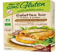 Ma Vie Sans Gluten Org GF Burgers Mushrm Chikpeas 2 x 100 g (order 6 for trade outer)