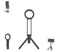 Ma38 Magnetic Phone Tripod for iPhone, 5 in 1 Portable Pocket Size Vlogging Tripods, 180° Adjustable Magnetic Cell Stand for Desk for iPhone, Unlock Creative Freedom (Black)