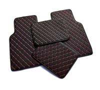 MAAIQTIND 4 PCS Alfombrillas, para Ford Puma St-Line 2020-2024 Moquetas Impermeable Antideslizantes Alfombra Coche Accesorios,Black-Red