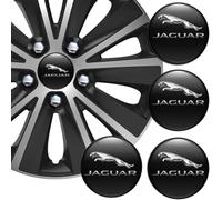 MAALLOP Emblemas de Rueda, Pegatinas con Logotipo, Resistentes al Agua, al Polvo y al óxido, Tapacubos centrales para Coche, Compatible For J.AGUAR 56mm