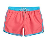 MaaMgic Bañador corto para hombre, boardshorts vintage retro de secado rápido, pantalón de baño corto con forro de malla y cordón ajustable tipo túnel, XL