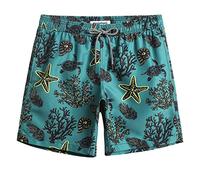 MaaMgic Bañador Hombre Shorts de Baño para Hombre Shorts de Playa Traje de Baño Secado Rápido para Vacaciones,Mundo Submarino,XL