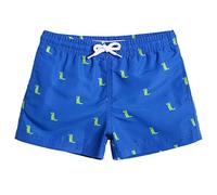 MaaMgic Bañador Niño Troncos de Natación Secado rápido Interior de Malla Pantalones Cortos Impresos,Azul 2,5-6 años