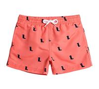 MaaMgic Bañador Niño Troncos de Natación Secado rápido Interior de Malla Pantalones Cortos Impresos,Rosa 2,5-6 años