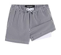 MaaMgic Bañador para niños, pantalones cortos de baño | Traje de baño de secado rápido para niños, cortos | 2 en 1, pantalones cortos de tabla con pantalones interiores de compresión, bolsillos