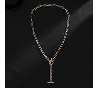 maaozhubaihuo Collar Punk Hebilla Cadena Hip Hop Borla Collar para Mujeres Hombres Accesorios de joyería Fiesta Aniversario Cumpleaños Regalo Regalos para Mujer