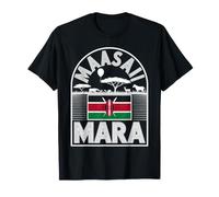 Maasai Mara Kenia Bold Outline - Recuerdo de Viaje Camiseta