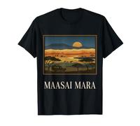 Maasai Mara Kenia Safari Wildlife Vintage Travel Design Camiseta