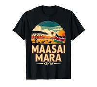 Maasai Mara Kenia Vivid Scene - Recuerdo de Viaje Camiseta