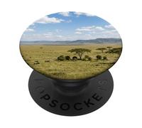 Maasai Mara Savannah Kenia Vida Silvestre Paisaje Escena PopSockets PopGrip Adhesivo