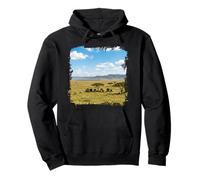 Maasai Mara Savannah Kenia Vida Silvestre Paisaje Escena Sudadera con Capucha