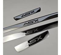 MAATEE 4 Piezas Acero Inoxidable Coche Protector Umbral Puerta, Decoración para estribos, para Mitsubishi ASX 2011-2021,Antiarañazos Desgaste Placas Bienvenidos Pedal