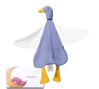 Mababu dudu Bebe Recien Nacido, doudou Bebe - Muselina de algodón orgánico Gots - Ultra Suave y Transpirable - Dou dou para Bebe 100% Seguro - Perfecto Regalo en Caja Premium - Hecho a Mano con Amor