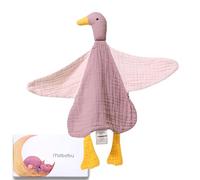 Mababu dudu Bebe Recien Nacido, doudou Bebe - Muselina de algodón orgánico Gots - Ultra Suave y Transpirable - Dou dou para Bebe 100% Seguro - Perfecto Regalo en Caja Premium - Hecho a Mano con Amor