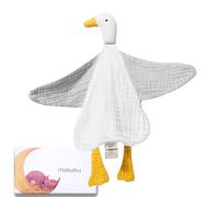 Mababu dudu Bebe Recien Nacido, doudou Bebe - Muselina de algodón orgánico Gots - Ultra Suave y Transpirable - Dou dou para Bebe 100% Seguro - Perfecto Regalo en Caja Premium - Hecho a Mano con Amor