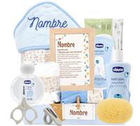 Mababyshop Canastilla Bebé Recién Nacido Mi Toalla Bordada (Azul)