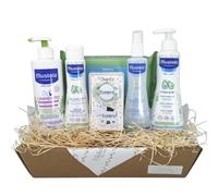 Mababyshop Mi Primera Canastilla Bebé Personalizada - Mochilas y Cestas Regalo Recién Nacido con Nombre, Regalos Originales para Recien Nacidos, Set Dermocosmética Completo (Eco Basket)