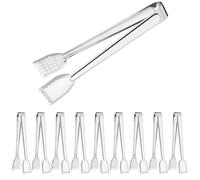 MABAHON 10 Piezas Pinzas de Cocina de Acero Inoxidable,9 pulgadas Pinzas de Servir de acero inoxidable, para pasta, ensalada, barbacoa, tartas, fiestas en casa