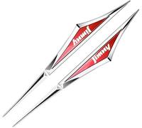 MABEINIU 2 Piezas Coche Sticker de Carro para Suzuki Jimny, 3D Logo Adhesivo Engomadas del Estilo del Coche Pegatina para Puerta de Carrocería,Red