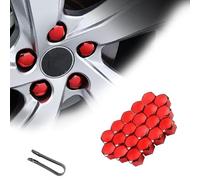 MABEIXI 20 Piezas Tapas de Tornillos de Rueda Tapas de Tuercas de Ruedas de Coche para Alfa Romeo Tonale 965 2022-2023 Tornillos de Rueda Tuercas de Rueda Tapas Protección Exterior