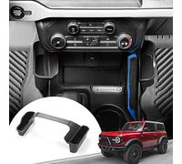 Mabett Caja de almacenamiento para palanca de cambios de consola central compatible con Ford Bronco 2021 2022 2023 2024 2025, bandeja de almacenamiento lateral organizadora para accesorios Bronco de 2