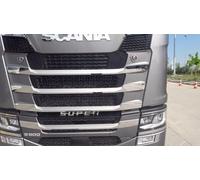 mabi automotive parts Mabi Automotive Parts 8 decoraciones de parrilla delantera de acero inoxidable para camiones SCANIA S/R nextgen 2017+