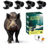Mablik® Ahuyentador de Animales para Coche (Set de 4) - Silbato Ultrasónico Anticolisión para Jabalíes, Ciervos y Zorros - Ahuyentador de Fauna para Coche, Moto o Furgoneta (4 Unidades)
