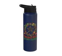 Mabon Harvest Wreath Autumn Equinoccio Rueda Del Año Pagano Stainless Steel Insulated Water Bottle